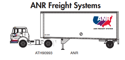 PREORDER Athearn ATH90993 HO RTR Ford C/28' Trailer, ANR Freight System