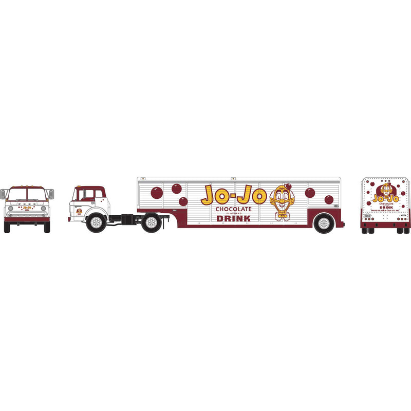 PREORDER Athearn ATH92465 HO Ford C with Beverage Trailer, Jo-Jo Chocolate Drink