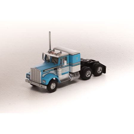 Athearn ATH92660 HO RTR KW Tractor, Lt Blue/White