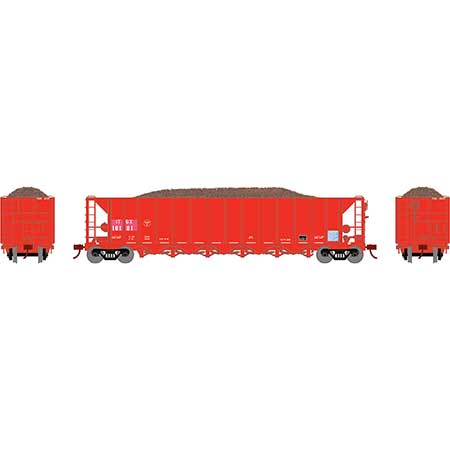 PREORDER Athearn ATH98492 HO RTR 5Bay Rapid Discharge Hopper,ITGX/Red