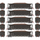 PREORDER Athearn ATH98495 HO RTR 5-Bay Rapid Discharge Hopper,ITGX/Black (5)