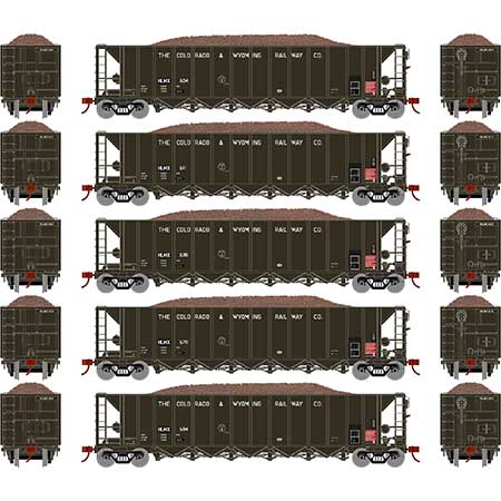 PREORDER Athearn ATH98498 HO RTR 5-Bay Rapid Discharge Hopper, HLMX