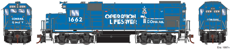 PREORDER Athearn Genesis ATHG13240 HO GP15-1, Conrail/Operation LifeSaver