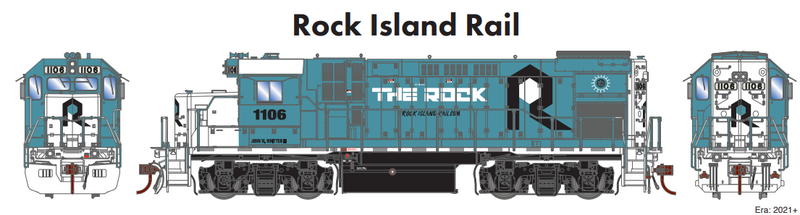 PREORDER Athearn Genesis ATHG13245 HO GP15-1, Rock Island Rail