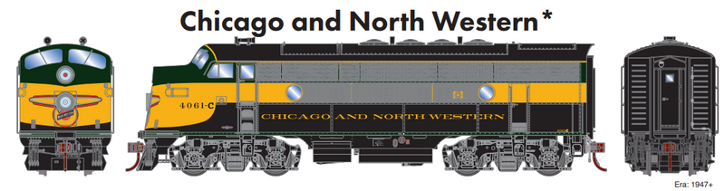 PREORDER Athearn Genesis ATHG19569 HO F3A, C&NW