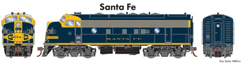 PREORDER Athearn Genesis ATHG19572 HO F7A, ATSF