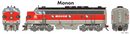 PREORDER Athearn Genesis ATHG19679 HO F3A w/DCC & Sound, Monon