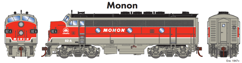 PREORDER Athearn Genesis ATHG19679 HO F3A w/DCC & Sound, Monon