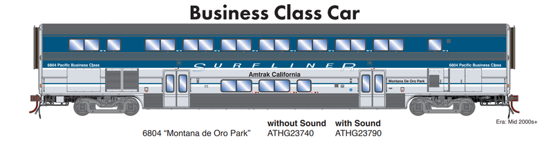 PREORDER Athearn Genesis ATHG23790 HO Surfliner Business Car/Light & Sound,AMTK