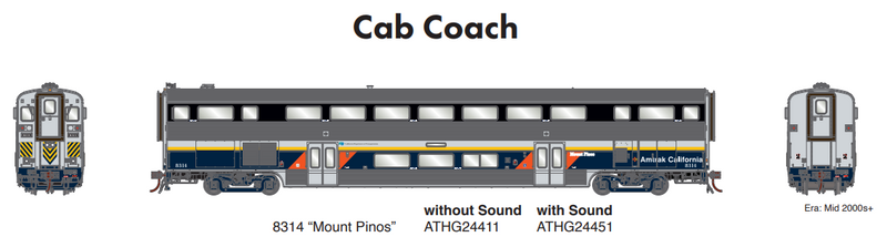 PREORDER Athearn Genesis ATHG24411 HO M-K California Cab Coach w/Lights, CDTX