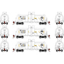 Athearn ATHG25750 HO 13,600-Gallon Acid Tank, MDCX (3)