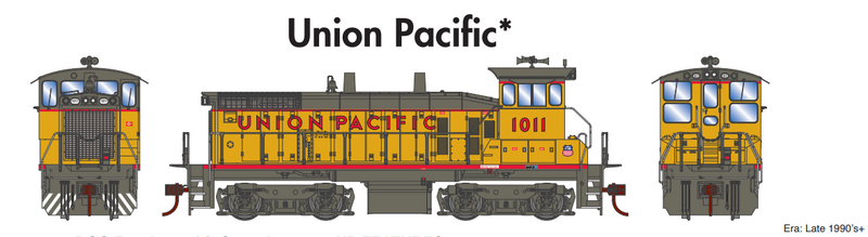 Athearn ATH29767 HO SW1500 Locomotive with DCC & Sound, Union Pacific