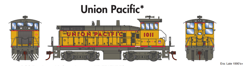PREORDER Athearn ATH29765 HO SW1500 Locomotive with DCC & Sound, Union Pacific