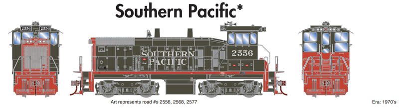 Athearn ATH29771 HO SW1500 Locomotive with DCC & Sound, Southern Pacific