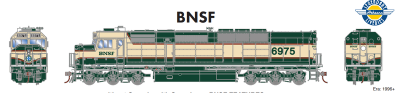 PREORDER Athearn Genesis ATHG64127 HO SDP40F, BNSF