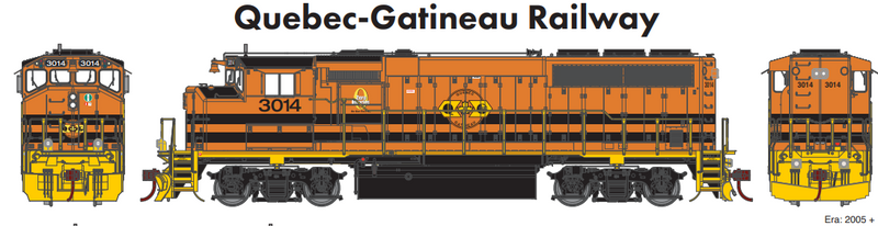 PREORDER Athearn Genesis ATHG64941 HO GP40-2L w/DCC & Sound, QGRY