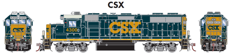 PREORDER Athearn Genesis ATHG66349 HO GP39-2 w/DCC & Sound, CSX/YN3