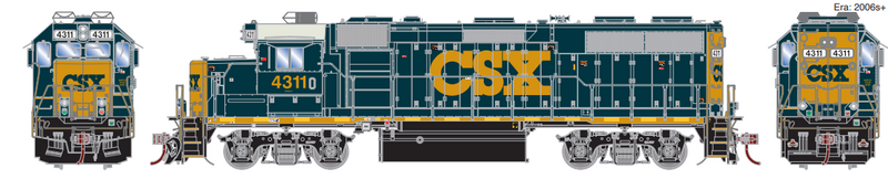 PREORDER Athearn Genesis ATHG66251 HO GP39-2, CSX/YN3