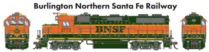 PREORDER Athearn Genesis ATHG66255 HO GP39-2u, BNSF