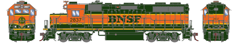 PREORDER Athearn Genesis ATHG66357 HO GP39-2u w/DCC & Sound, BNSF