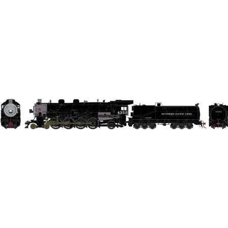 PREORDER Athearn Genesis ATHG71655 HO 4-8-2 MT-4 w/DCC & Sound, SP/Early Black