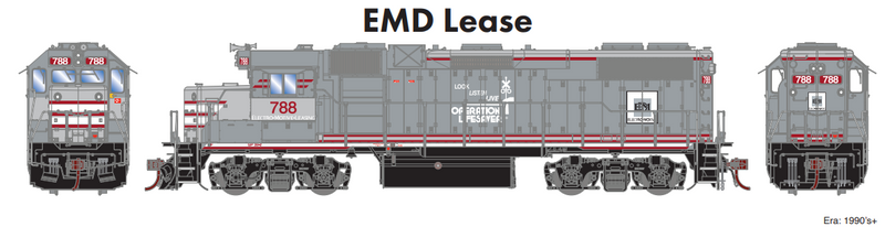 PREORDER Athearn Genesis ATHG71729 HO GP38-2, EMD Lease/OLS