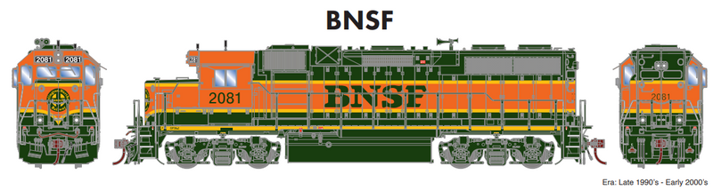 PREORDER Athearn Genesis ATHG71832 HO GP38-2 w/DCC & Sound, BNSF