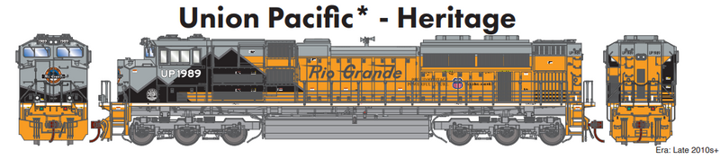 Athearn Genesis ATHG75740 HO SD70ACe, UP/D&RGW