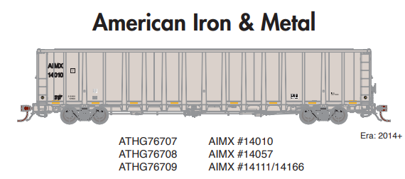 PREORDER Athearn Genesis ATHG76708 HO NSC 6400 Gondola, AIMX