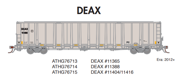 PREORDER Athearn Genesis ATHG76714 HO NSC 6400 Gondola, DEAX