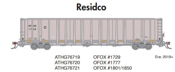 PREORDER Athearn Genesis ATHG76719 HO NSC 6400 Gondola, OFOX