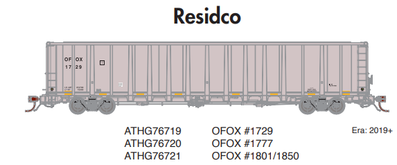 PREORDER Athearn Genesis ATHG76720 HO NSC 6400 Gondola, OFOX