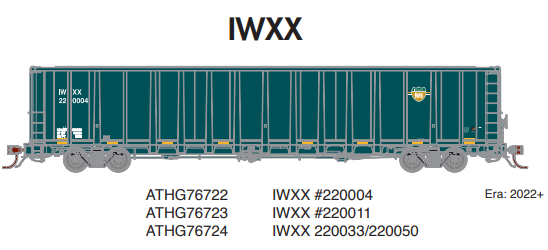 PREORDER Athearn Genesis ATHG76722 HO NSC 6400 Gondola, IWXX