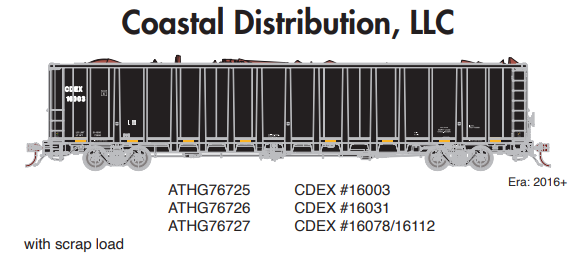 PREORDER Athearn Genesis ATHG76725 HO NSC 6400 Gondola w/Scrap Load, CDEX