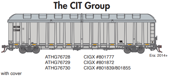 PREORDER Athearn Genesis ATHG76728 HO NSC 6400 Gondola w/Cover, CIGX