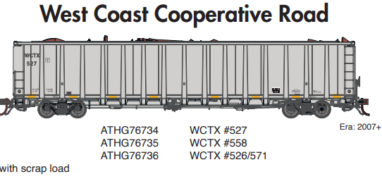 PREORDER Athearn Genesis ATHG76734 HO NSC 6400 Gondola w/Scrap Load, WCTX