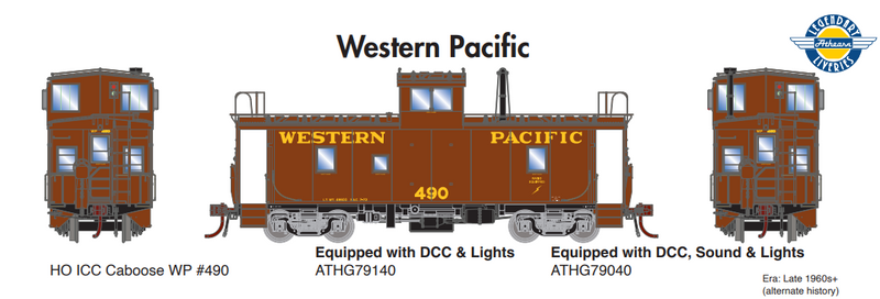 Athearn Genesis ATHG79040 HO ICC Caboose w/Lights & Sound, WP