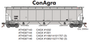 Athearn ATHG97144 HO Trinity 3-Bay Hoppers, CAGX