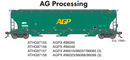 Athearn ATHG97155 HO Trinity 3-Bay Hoppers, AGPX
