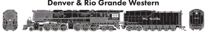 PREORDER Athearn Genesis ATHG98976 HO 4-6-6-4 w/DCC & Sound, D&RGW