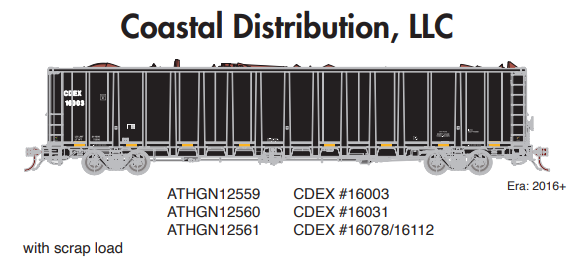 PREORDER Athearn Genesis ATHGN12559 N NSC 6400 Gondola w/Load, CDEX