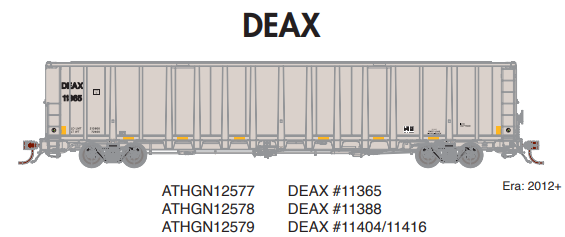 PREORDER Athearn Genesis ATHGN12577 N NSC 6400 Gondola w/Load, DEAX