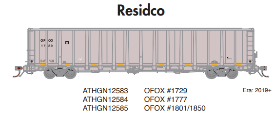 PREORDER Athearn Genesis ATHGN12583 N NSC 6400 Gondola w/Load, OFOX