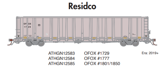 PREORDER Athearn Genesis ATHGN12585 N NSC 6400 Gondola w/Load, OFOX