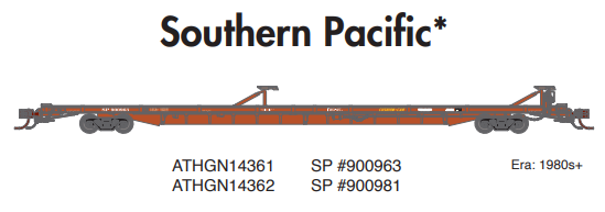 PREORDER Athearn Genesis ATHGN14362 N F89-F 89'8" TOFC Flat, SP