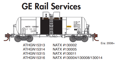 PREORDER Athearn Genesis ATHGN15314 N 13,600-Gallon Acid Tank, NATX