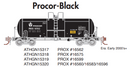 Athearn Genesis ATHGN15318 N 13,600-Gallon Acid Tank, PROX/Black