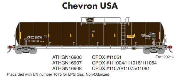 Athearn Genesis ATHGN16908 N 33,900-Gallon LPG Tank, CPDX