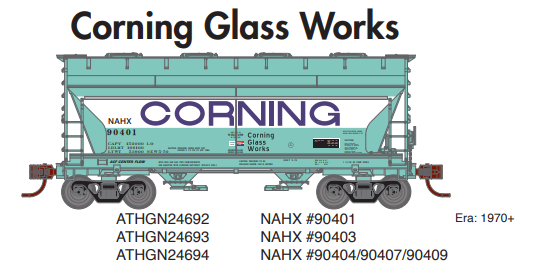 PREORDER Athearn Genesis ATHGN24693 N ACF 2970 Covered Hopper, NAHX