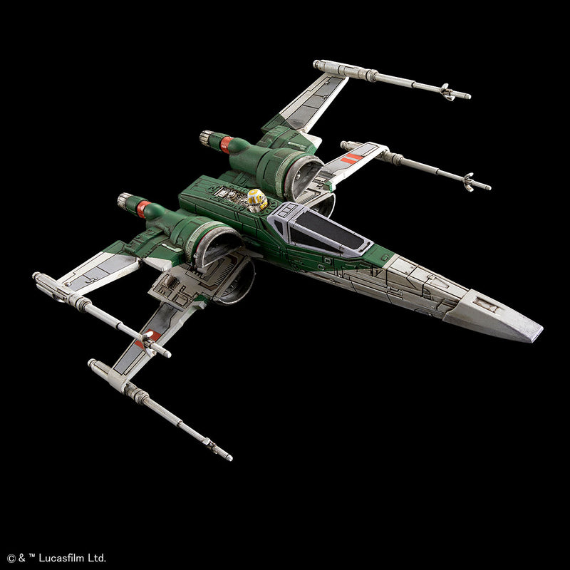 Bandai 2493970 X-Wing Fighter (Rise of Skywalker Ver.) "Star Wars", 1/72 Vehicle Model